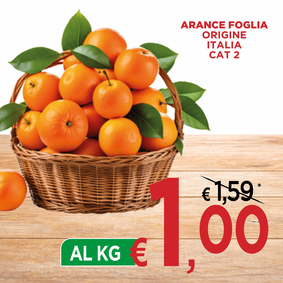Arance Foglia Origine Italia Cat. 2
